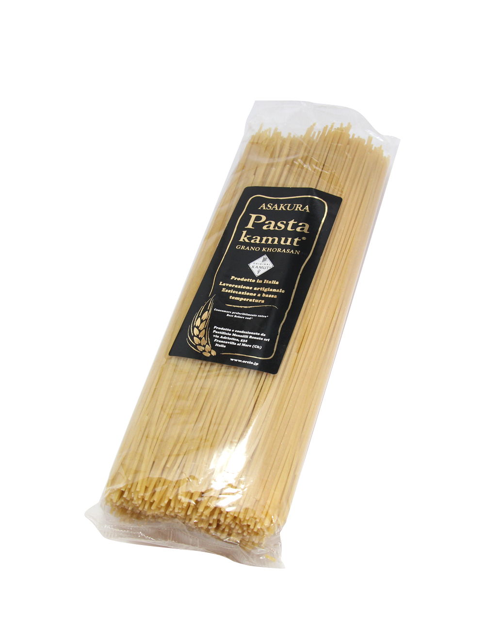 アサクラパスタ 古代小麦カムット（七分搗き）スパゲティーニ1.6mm
